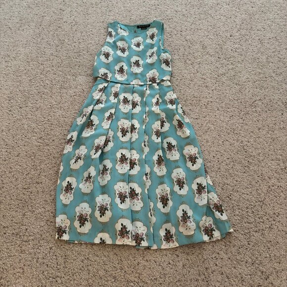 Pakaj & Nidhi floral midi dress (Anthropologie) - Picture 6 of 7